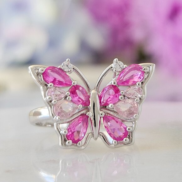 NEW DayDreamer Butterfly Ring Collection - 925 Sterling Silver Ring SIZE 7 - Picture 3 of 9